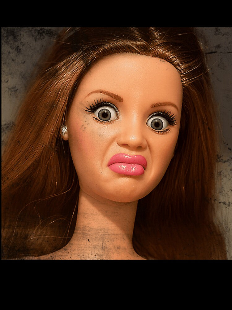 Disgusted Doll Meme Face  Funny Retro Doll Reaction by EvelynGonzalez1
