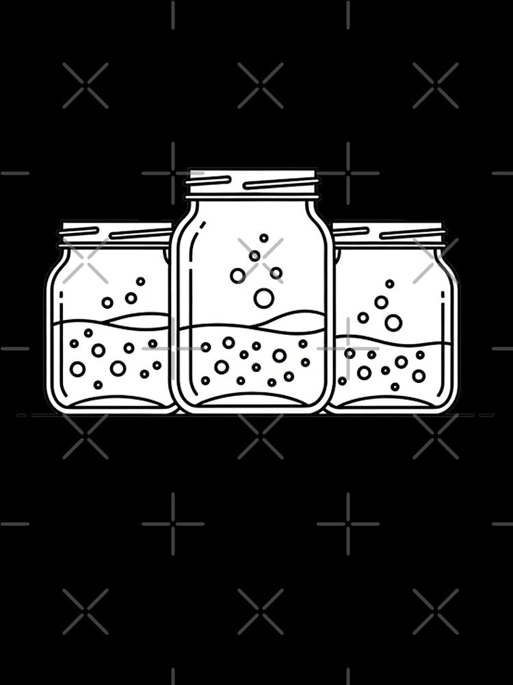 Funny Sourdough Starter Baking Minimalist Logo by Pollock