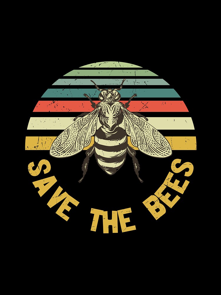 save the bees vintage save earth by anthonybarr1205