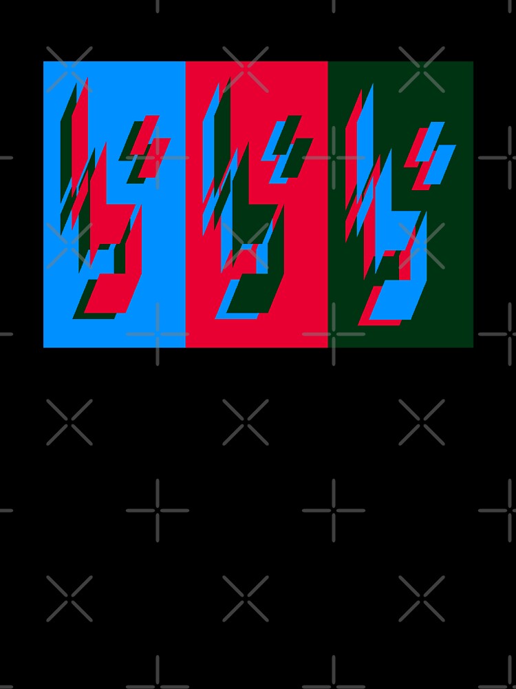 bbb (Blue, Red, Black/Green) by LowResDesigns