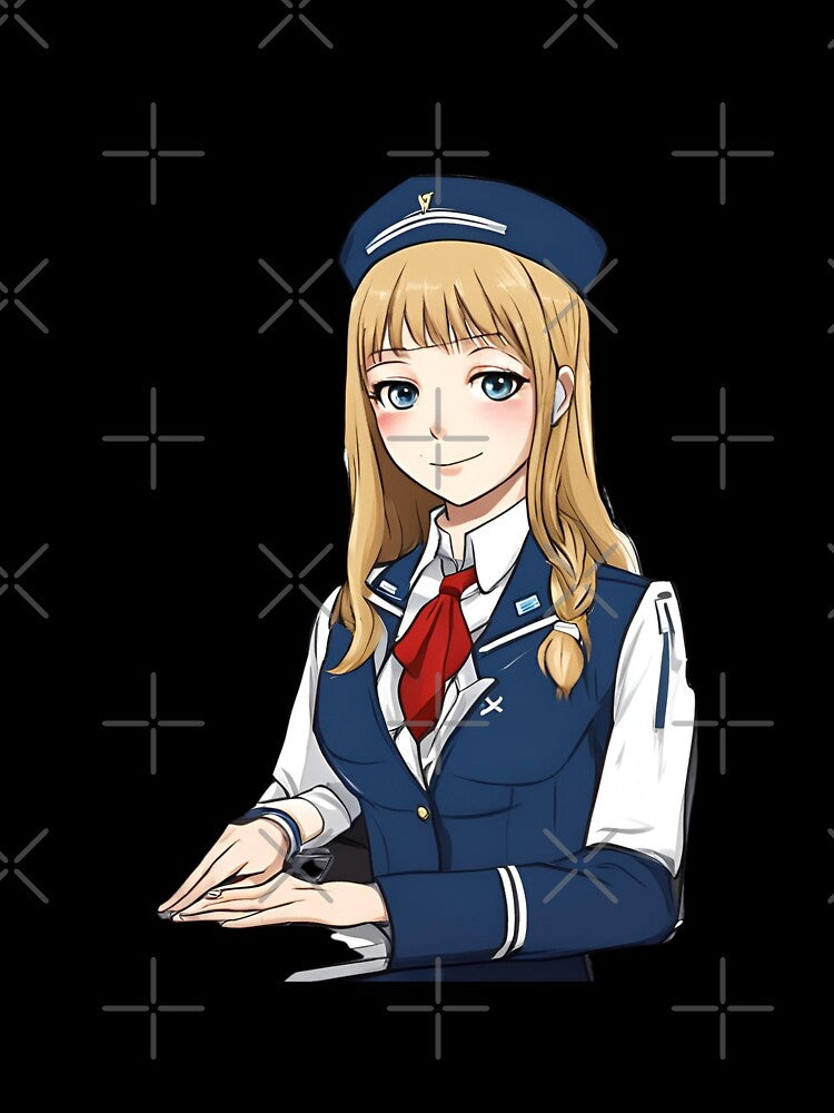 Scandinavian stewardess anime by Aitrob