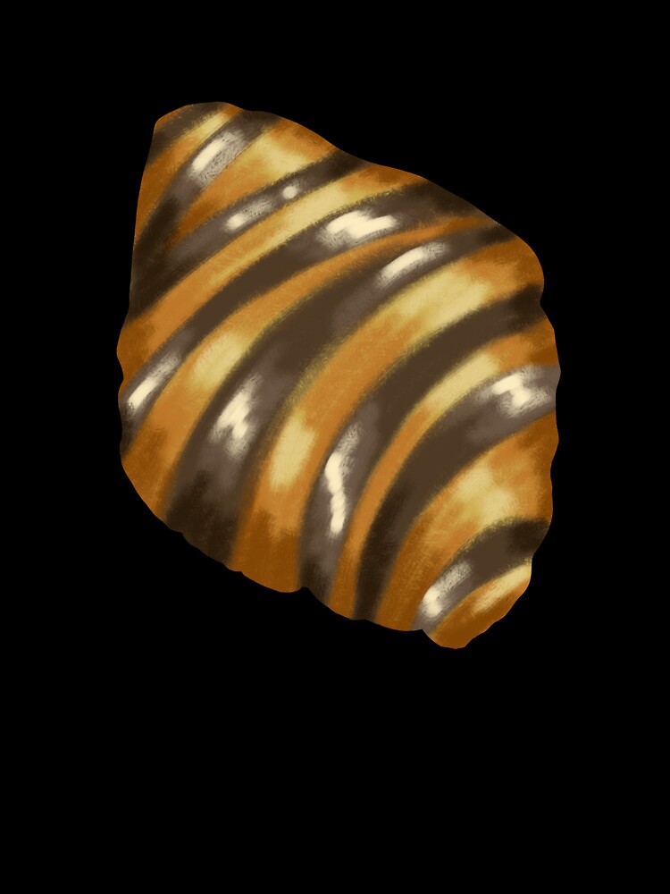 Chocolate Croissant // Soft Brush Pastries by DanielleFishIll
