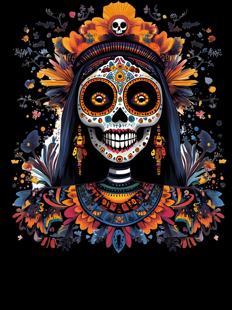 Huichol Midnight Guardian of Autumn Spirits by AnnDesignStudio