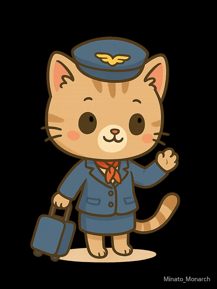 Flight Attendant Cat by Minato_Monarch