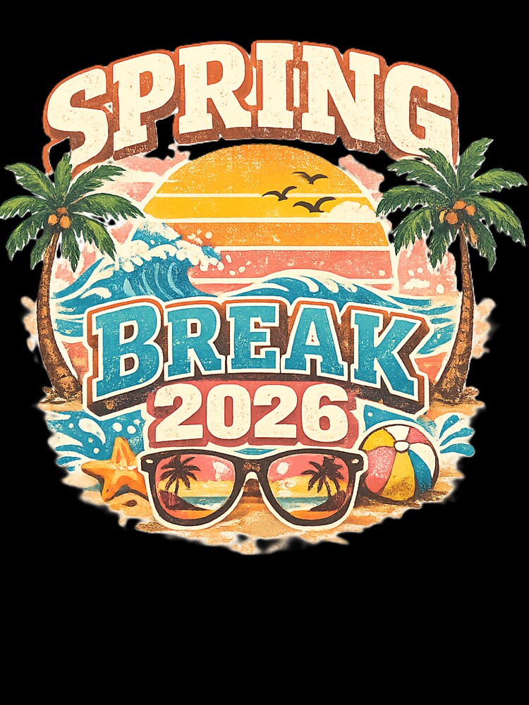 Spring Break 2026 Vintage Beach Party Shirt by EventDrop