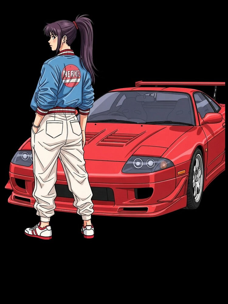 Anime Girl JDM Car Art by Pixel-Perfecto