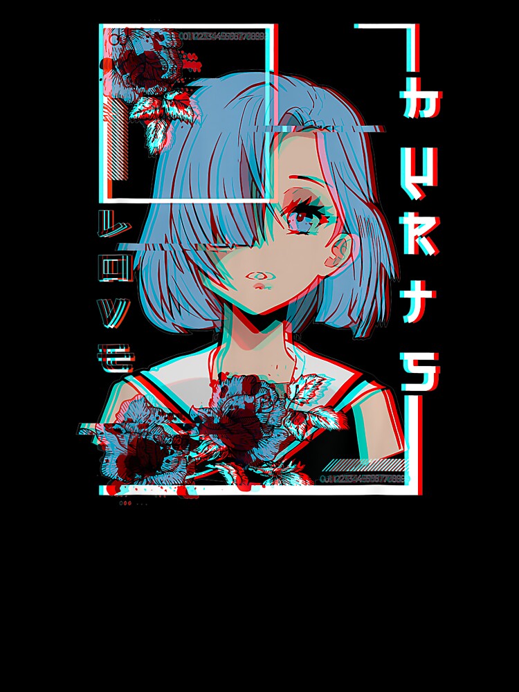 Japanese Aesthetic Vaporwave E-Girls Love Glitch Hurts 90er by Hitagivapor