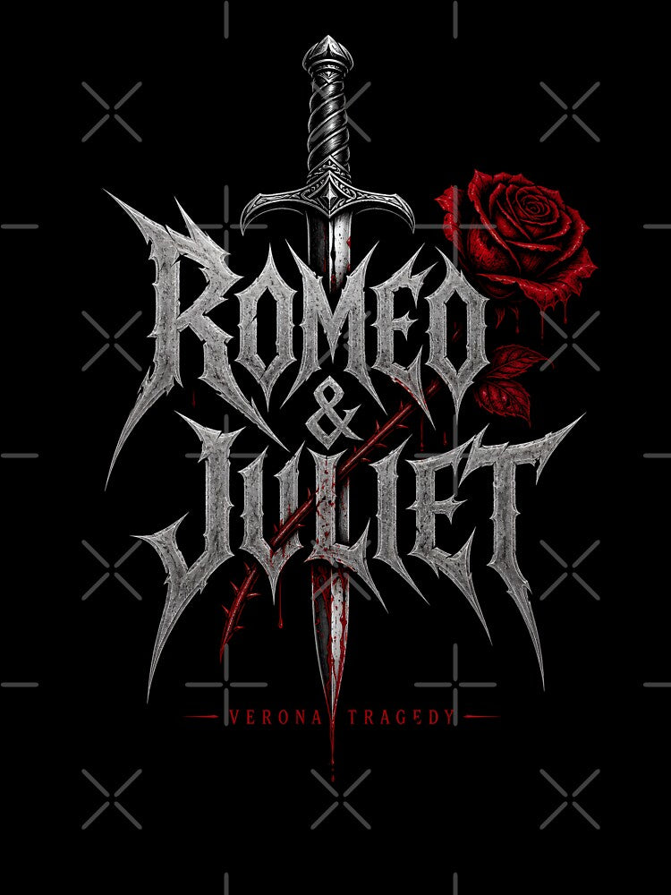 Romeo and Juliet Gothic Metal Verona Tragedy Sword Art by Fenay Designs