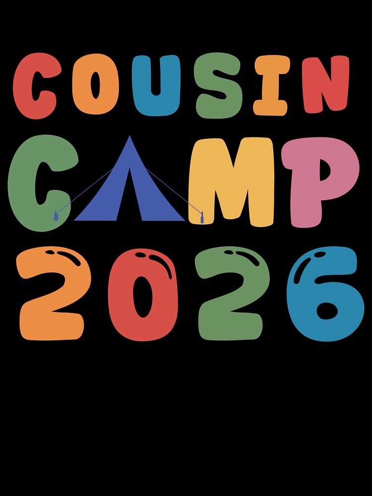 Cousin Camp 2026 Typography – Family Reunion  t-Shirt Design by PixelWaveBD
