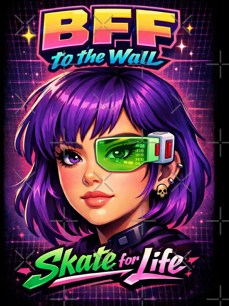 Radar Purple Hair. Retro Vision. Skate for Life. by Saturnspx
