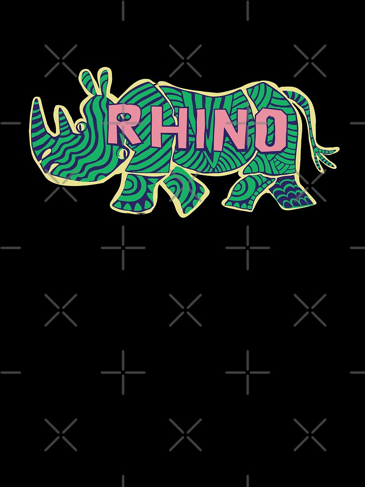 rare green-blue striped rhinoceros by duxpavlic