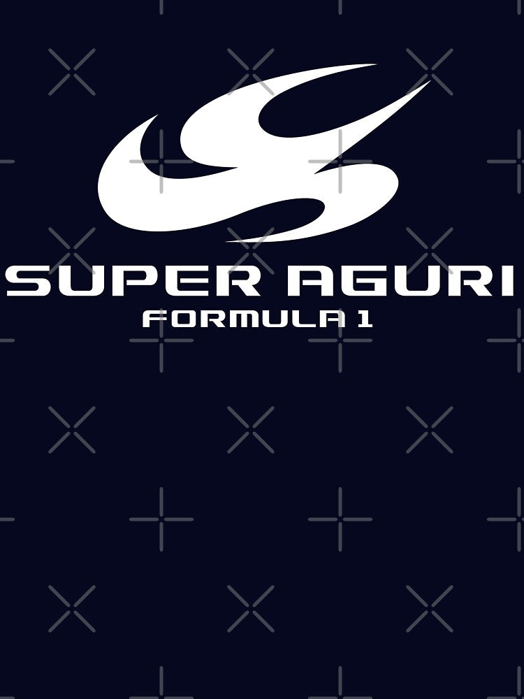 Super Aguri Formula 1 Team logo - white print by retropetrol