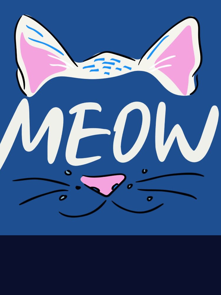 Cute Meow Cat Lover Graphic Tee by TZAR WORKS