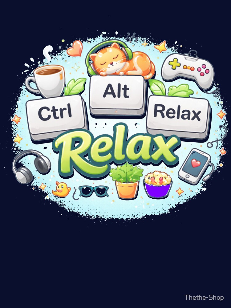 Geek – Ctrl Alt Relax – Computer Humor by Thethe-Shop