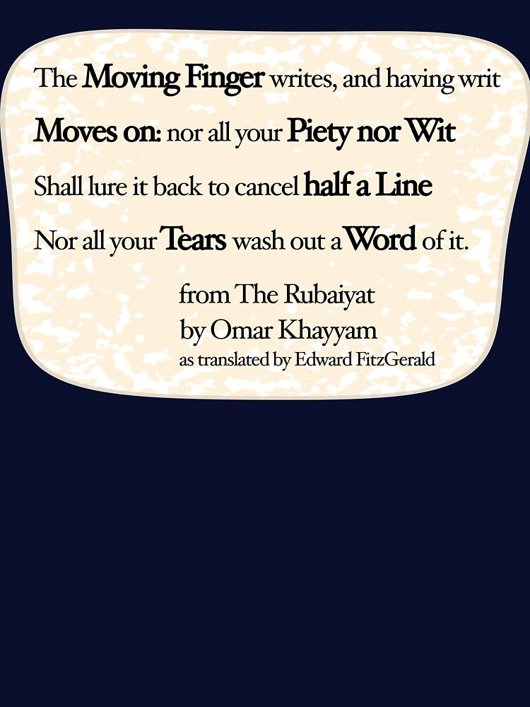 Rubaiyat, the Moving Finger by mntimg