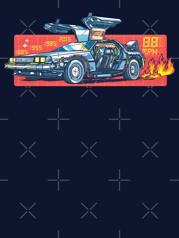 Back to the future Delorean time machine by grafikis