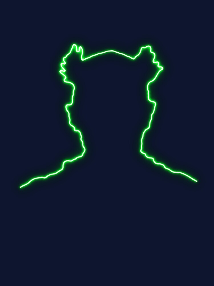 Keith Flint Neon Outline Graphic Tee by curiouschimp