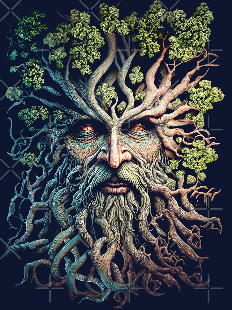 The Green Man T-Shirt by Johan Proud Blade