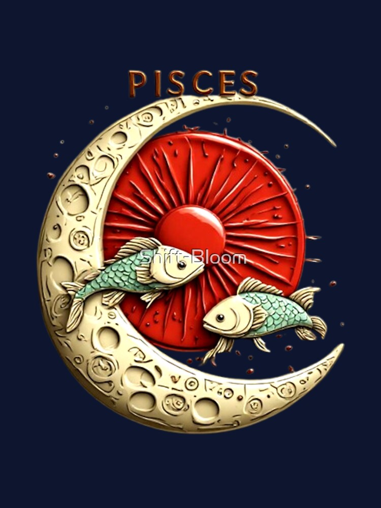 Pisces Zodiac Celestial Seal | Elysium Echoes Icon by Shift-Bloom