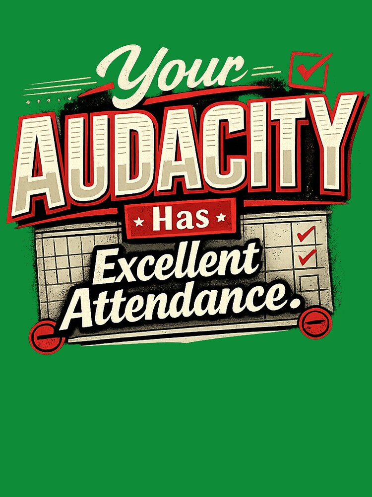 Your Audacity Has Excellent Attendance by Slightly Uncalled For