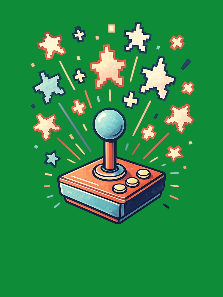 Retro Arcade Vintage Gaming Neon Design by SoftSproutstu