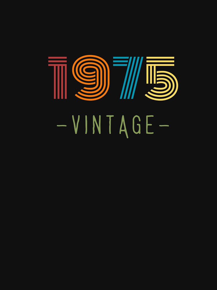 VINTAGE 1975 NEON RETRO DESIGN by Frame and Flames