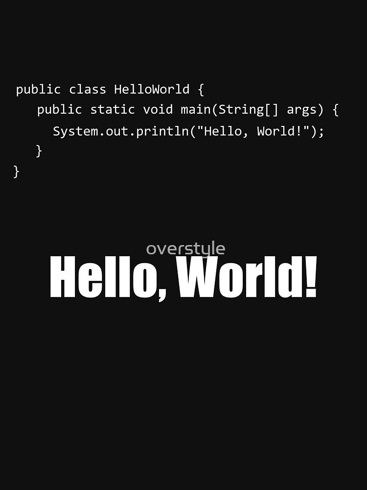 Hello World Java by overstyle