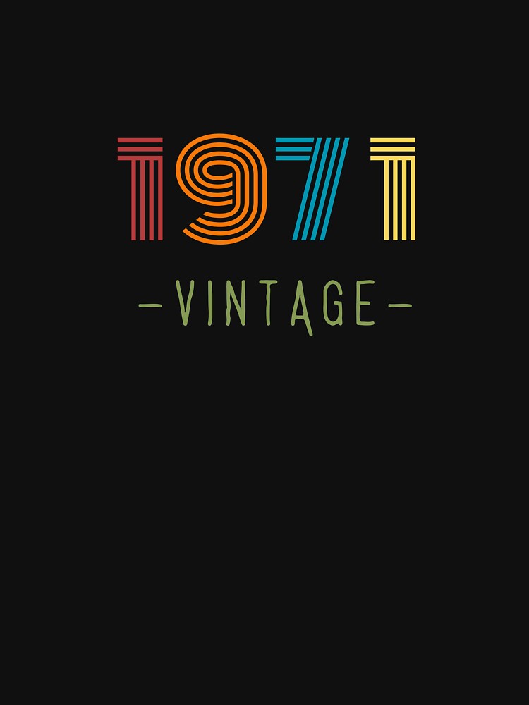 VINTAGE 1971 NEON RETRO DESIGN by Frame and Flames