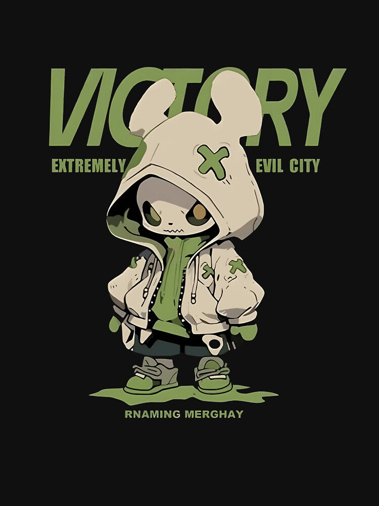 Victory Urban Hooded Creature Anime Streetwear by Nambypamby445
