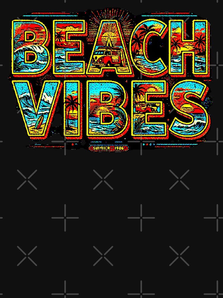 Beach Vibes | Retro Summer Vintage Van Design by AstronautMerch