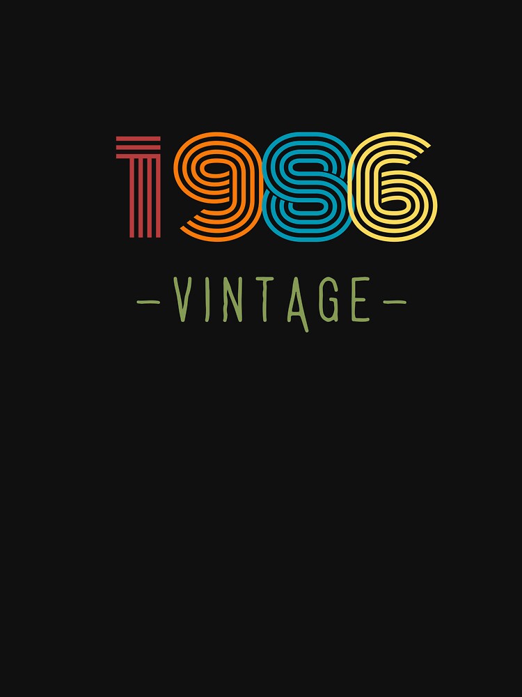 VINTAGE 1986 NEON RETRO DESIGN by Frame and Flames