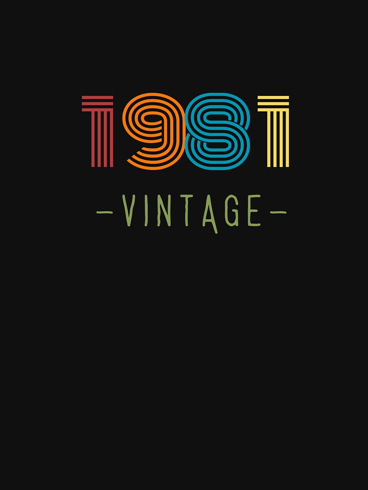 VINTAGE 1981 NEON RETRO DESIGN by Frame and Flames