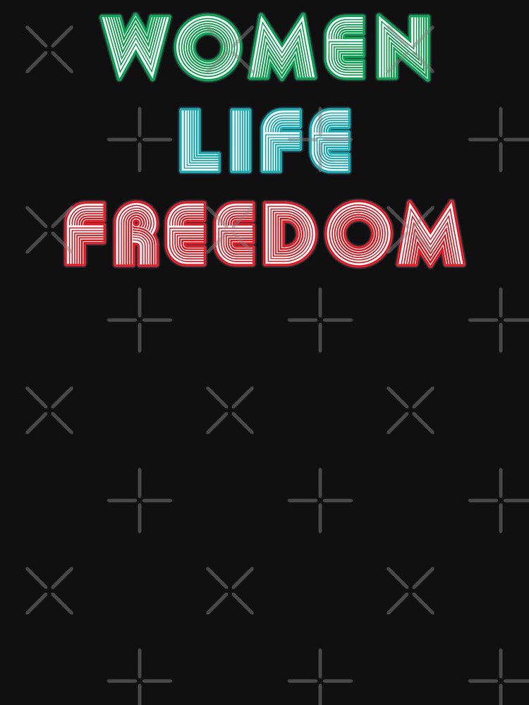 Women Life Freedom - Neon Text by Whimsical  Thinker