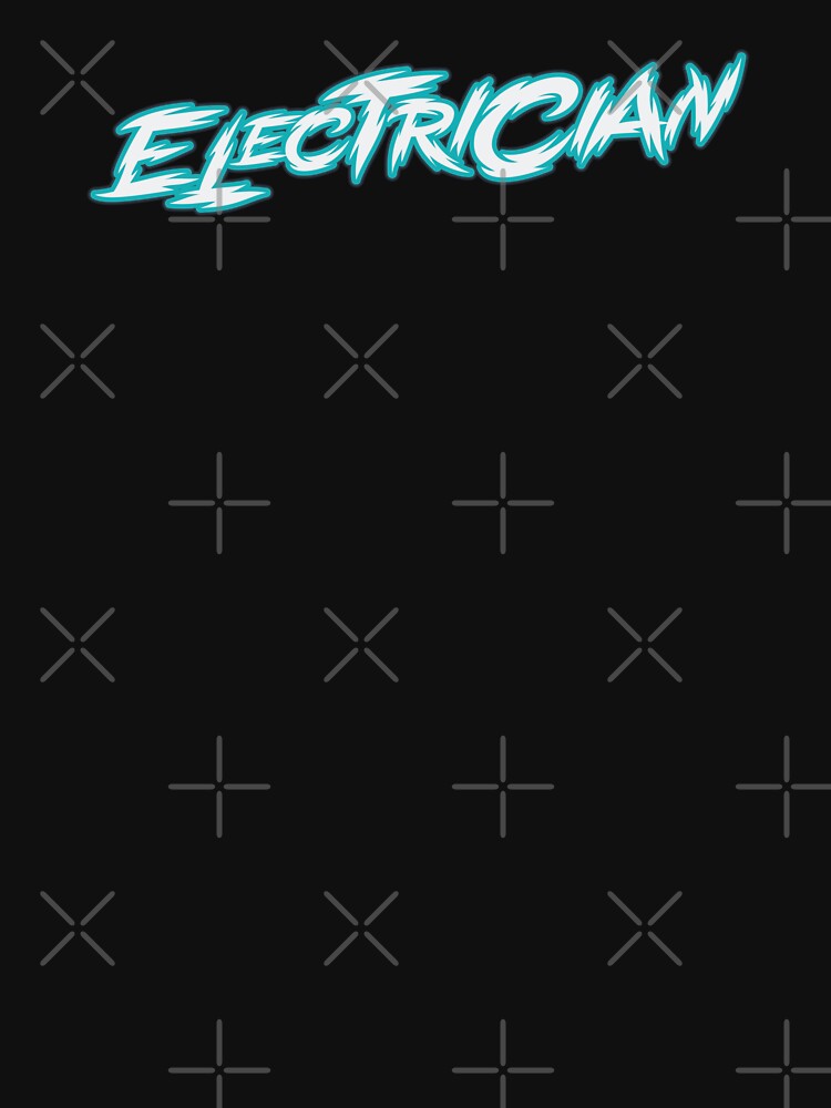 Electrician - Neon Blue Text by Whimsical  Thinker