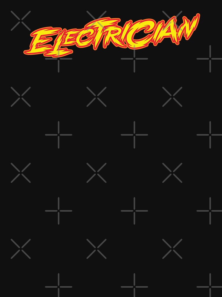 Electrician - Neon Yellow Text by Whimsical  Thinker