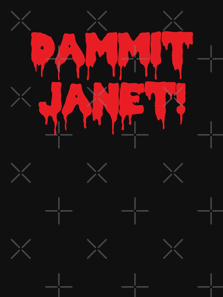 Dammit Janet Horror Film Dripping Blood by CreativeTwins