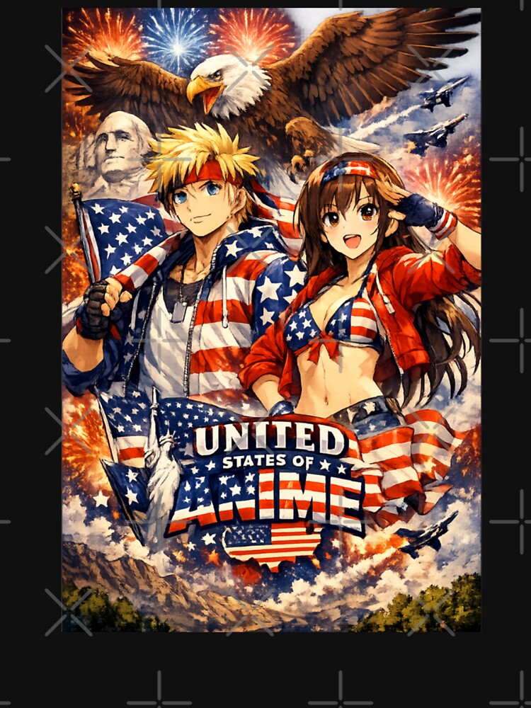 anime patriotic shirt by IMOBILYARI VibeCore