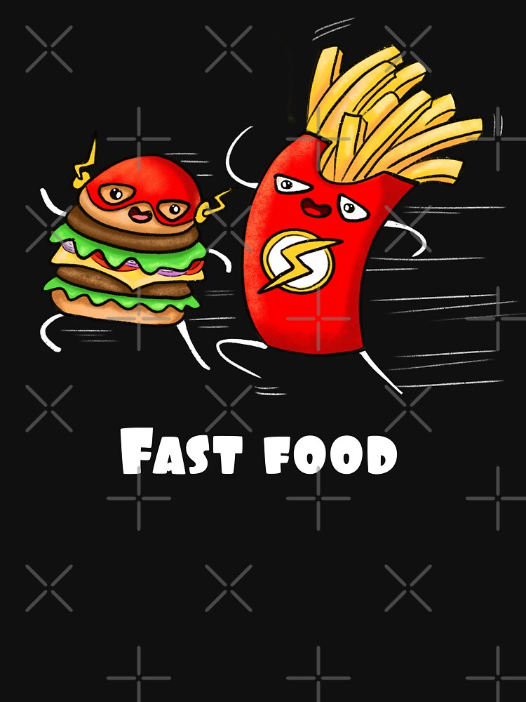 Fast Food Superheroes- burger and fries- flash cartoon by JyayasiDesigns