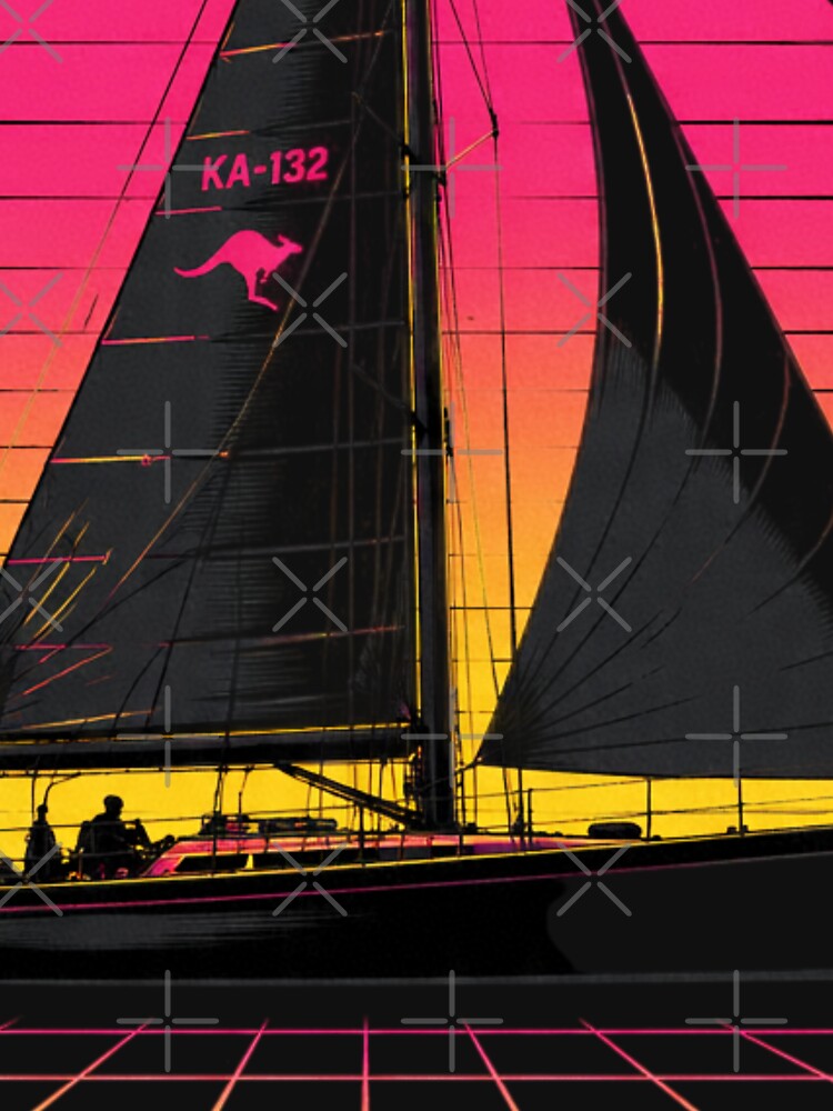Hop on a retro futuristic voyage with this Australian a classic 80s by JMAVILA ART