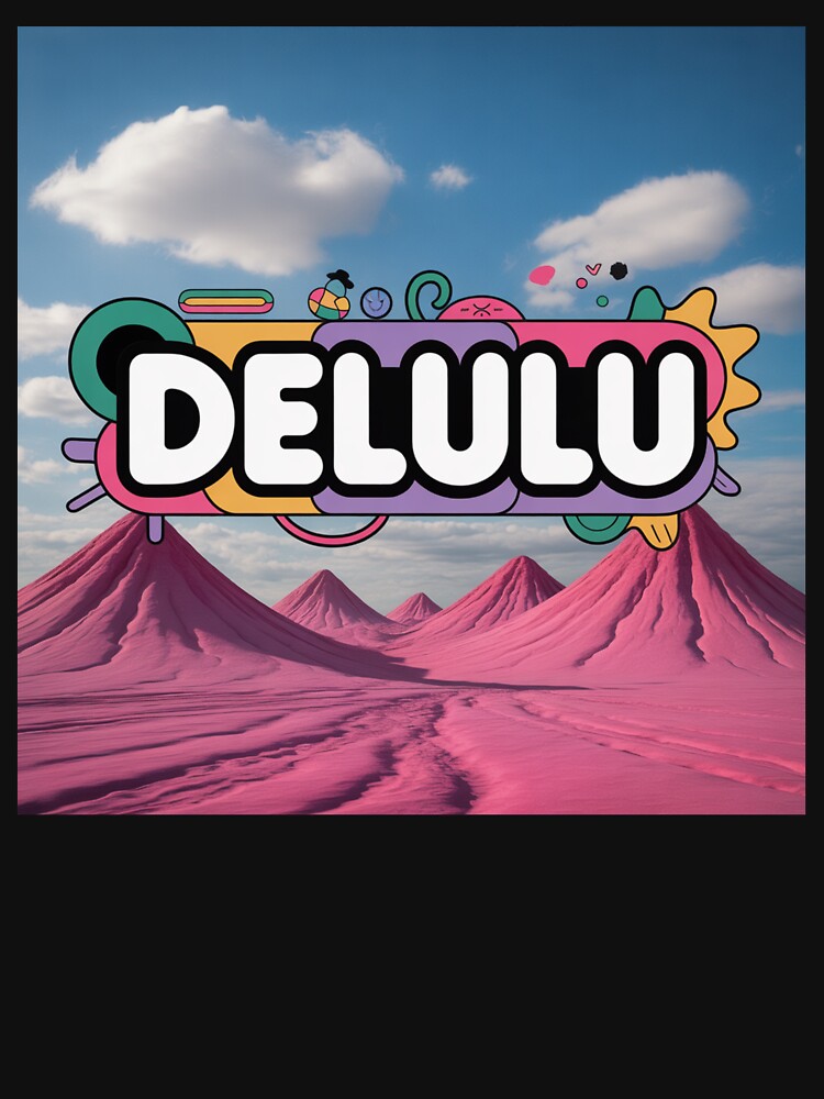 Delulu Aesthetic Meme – Delusional Humor Internet Slang Design by DreamLayerStudio