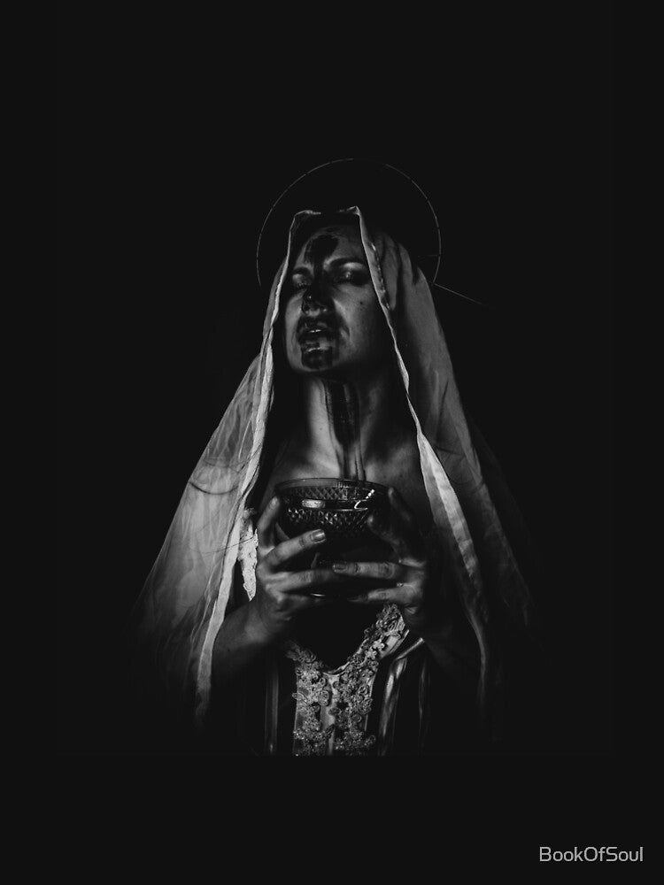 Sacred Silence – Dark Feminine Portrait by BookOfSoul