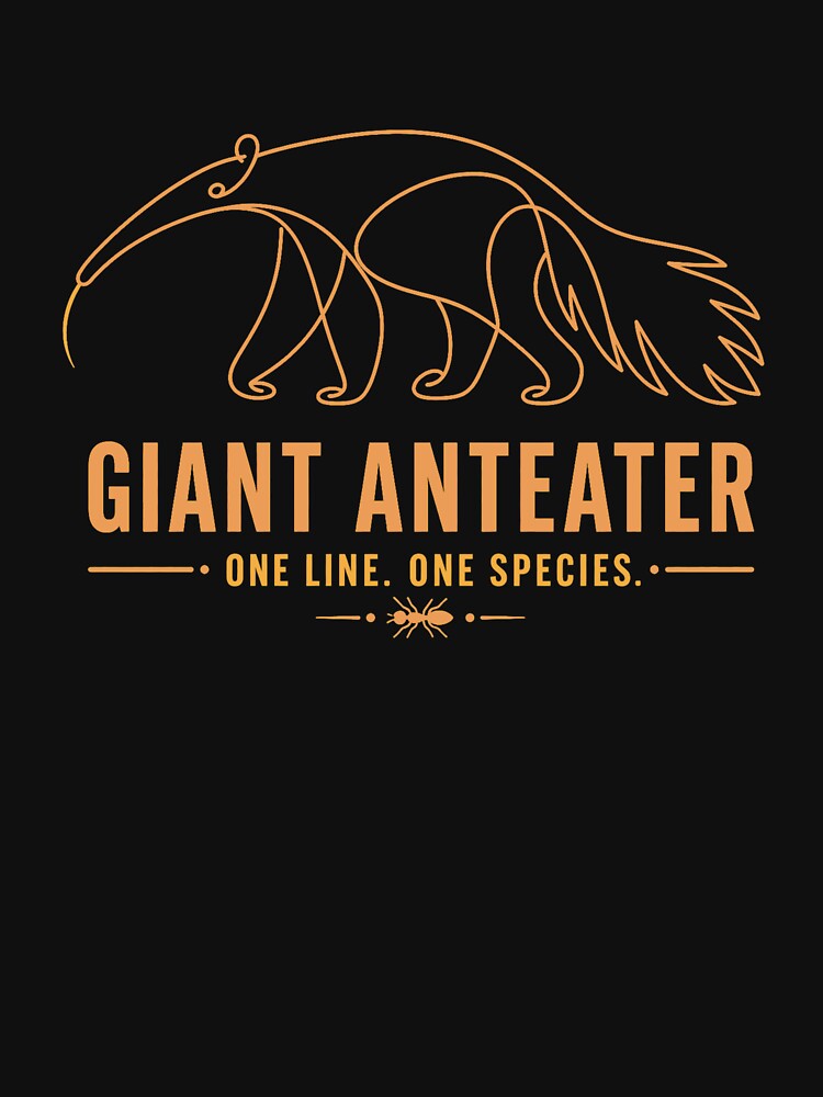 One Line One Species Giant Anteater by PunchDrop