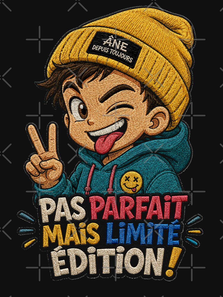 Funny Embroidered Streetwear Kid – Limited Edition Urban Patch Design by PLUSHIWORLDtm