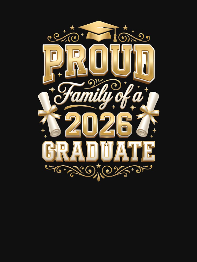 Proud Family Of A 2026 Graduate by PrintTechDz