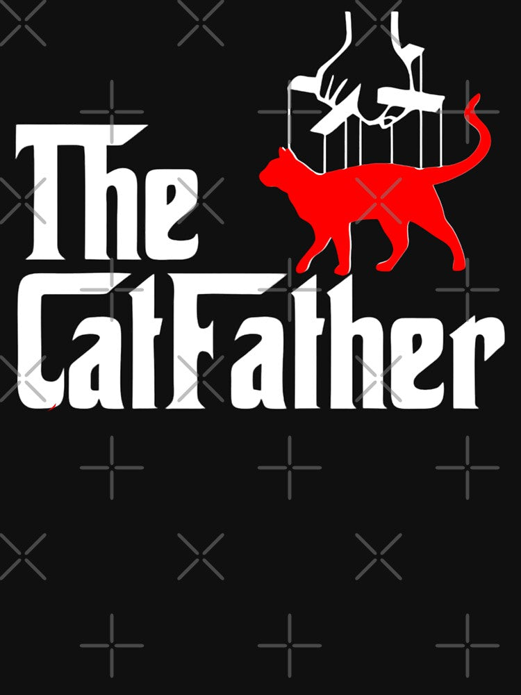 The Catfather Cat Lover Cat Dad Fathers Day by FirnandArt