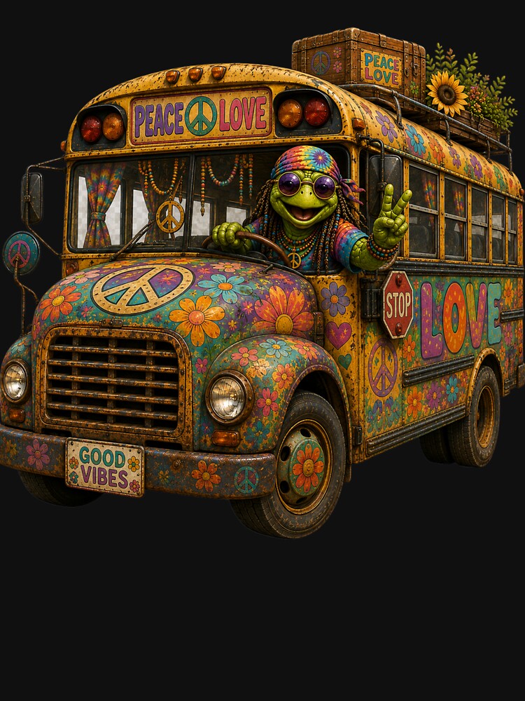 Hippie Turtle Peace Bus by HippyRikky