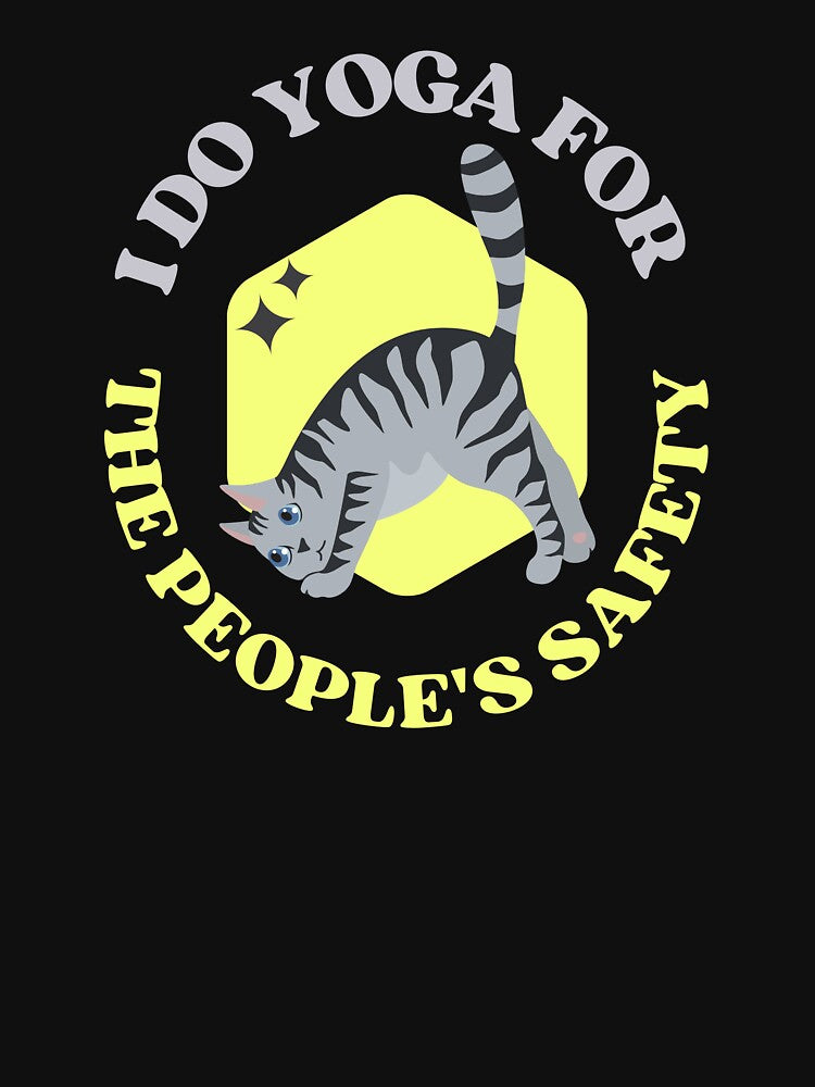 I do yoga for the people's safety yoga cat by reka88
