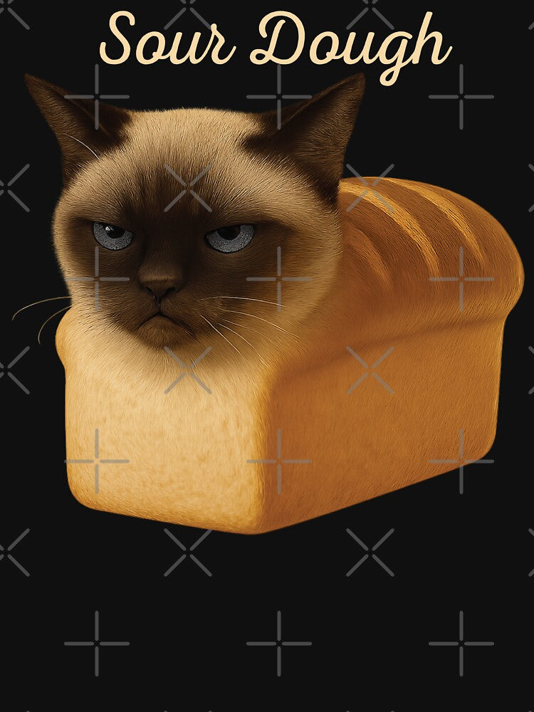 Funny Pure Bread Siamese Cat Freshly Baked Sour Dough by d247