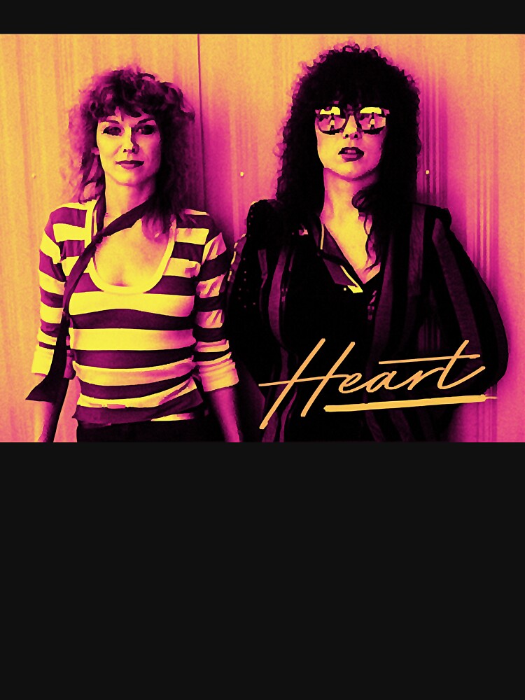 Heart band  80s aesthetic Classic T-Shirt by AnastasiosLoiz