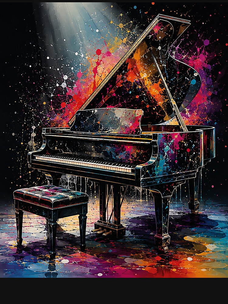 Midnight Grand Piano Color Symphony by andrew1111g